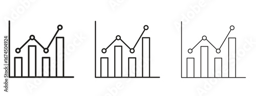 Stats icon in linear versions. Editable line