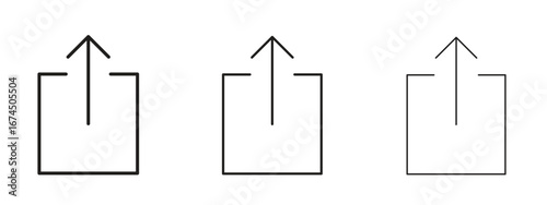 Share icon in linear versions. Editable line