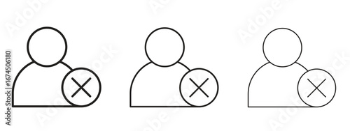 Remove user icon in linear versions. Editable line