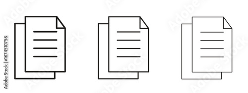 Duplicate icon in linear versions. Editable line