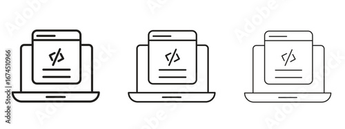 Display code icon in linear versions. Editable line