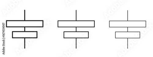 Align center icon in linear versions. Editable line
