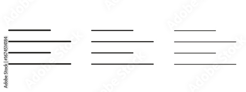 Align left icon in linear versions. Editable line