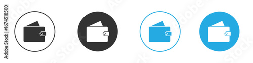 Wallet icon. glyph vector icons collection