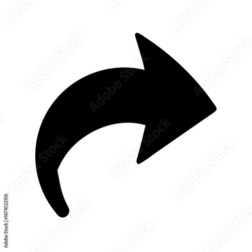 Vector art of share arrow icon for web design and mobile apps, a simple and modern symbol for sharing content online