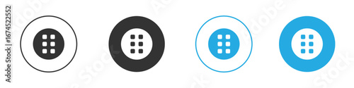 Menu dots icon. glyph vector icons collection