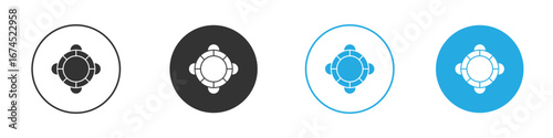 Life buoy icon. glyph vector icons collection