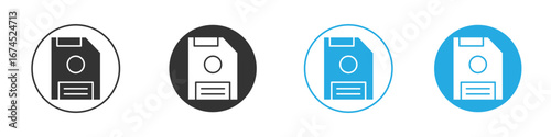 Floppy disk icon. glyph vector icons collection