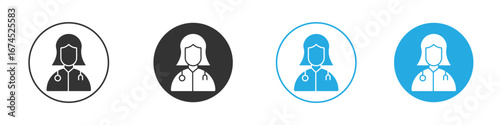 Doctor icon. glyph vector icons collection