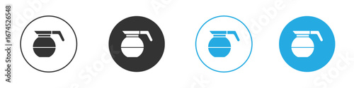 Coffee pot icon. glyph vector icons collection