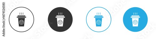 Coffee icon. glyph vector icons collection