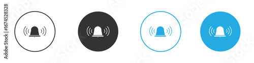 Bell ring icon. glyph vector icons collection