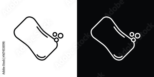 Soap icon design template with outline style
