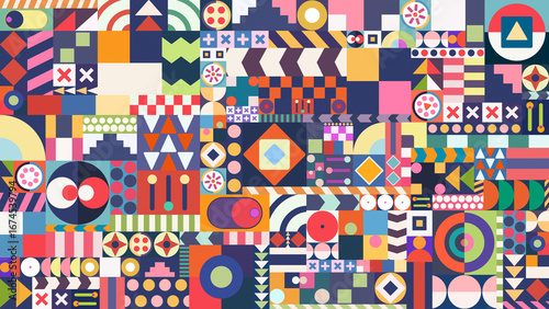 Geometric Colorful Background