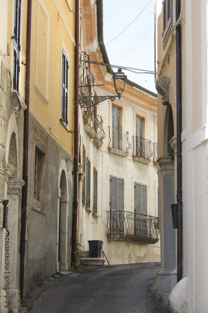 Fototapeta premium narrow street in old city 