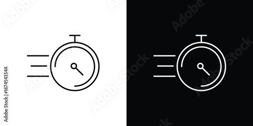 Express icon design template with outline style