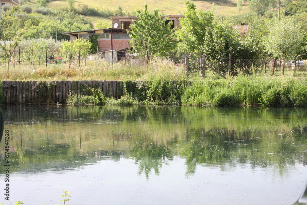 Fototapeta premium house on the river