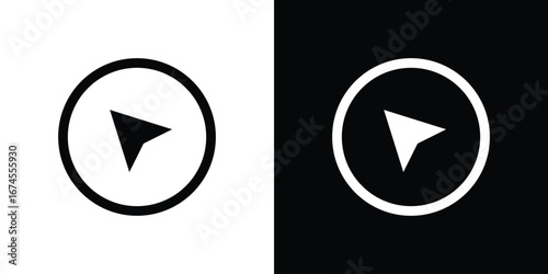 Navigation icon. filled flat sign for mobile concept and web