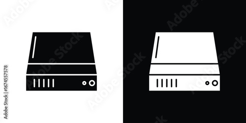 Hard Disk icon. filled flat sign for mobile concept and web