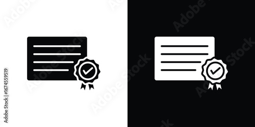 Diploma icon. filled flat sign for mobile concept and web