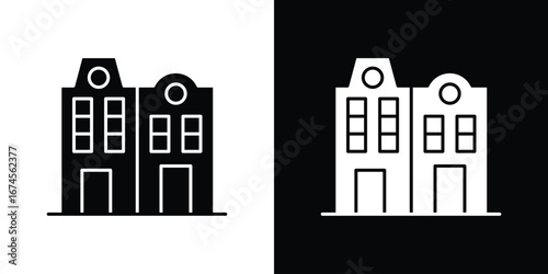 Amsterdam icon. filled flat sign for mobile concept and web