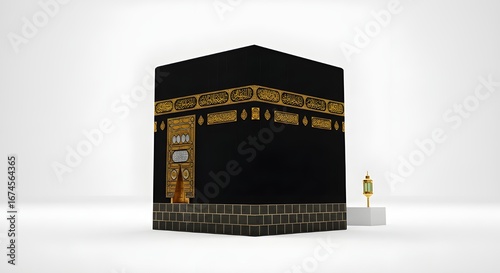 Mecca on white background.