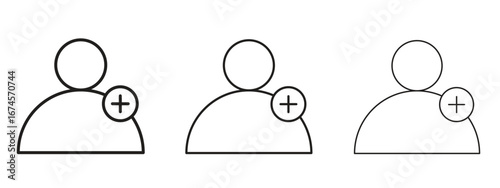 Following icon in linear versions. Editable line