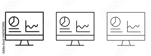 Dashboard icon in linear versions. Editable line