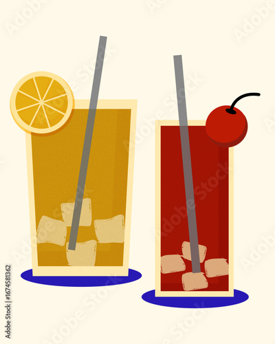 illustration of a glass of juice