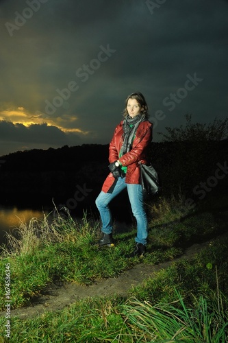 Plakat Sunset Woman