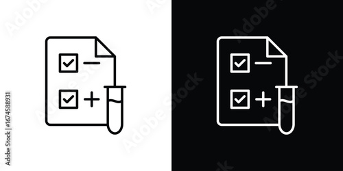Test icon logo vector template