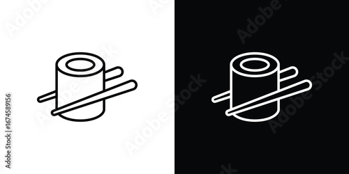 Sushi icon logo vector template