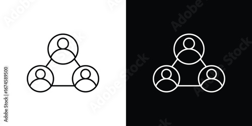 Social network icon logo vector template