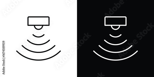 Sensor icon logo vector template