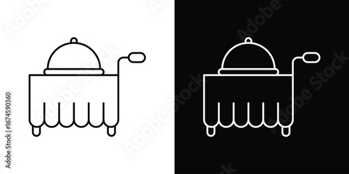 Room service icon logo vector template