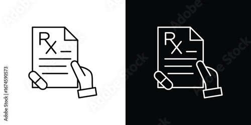 RX icon logo vector template