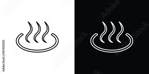 Onsen icon logo vector template