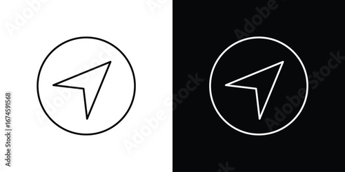 Navigation icon logo vector template