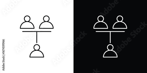 Mediator icon logo vector template