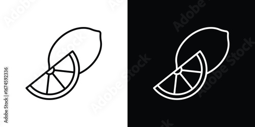 Lemon icon logo vector template