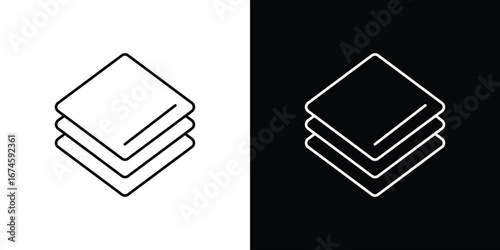 Layers icon logo vector template