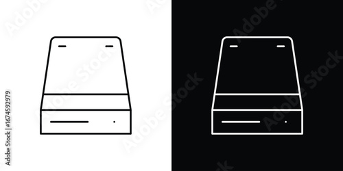Hard Disk icon logo vector template