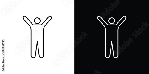 Fitness exercise icon logo vector template