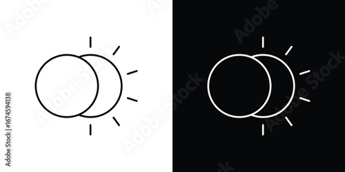 Eclipse icon logo vector template