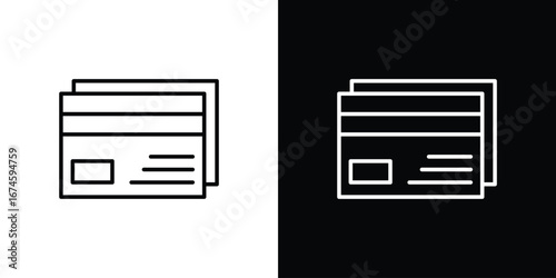 Credit card icon logo vector template