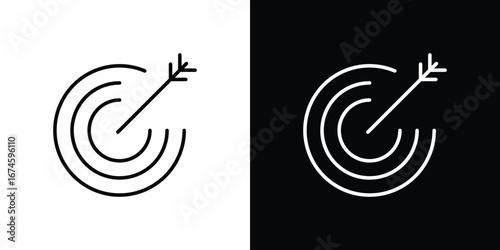 Bullseye icon logo vector template