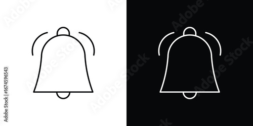 Bell icon logo vector template
