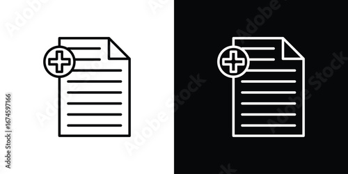 Add document icon logo vector template