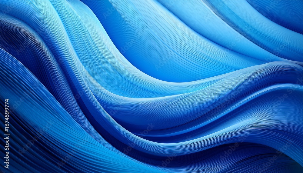 Fototapeta premium abstract blue background with waves