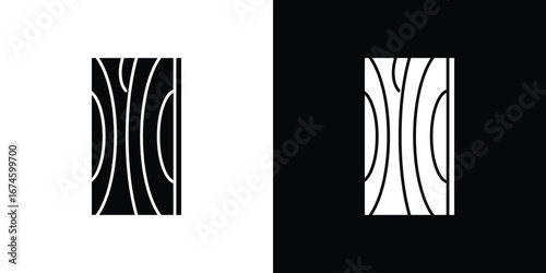 Wood board icon. filled flat sign for mobile concept and web